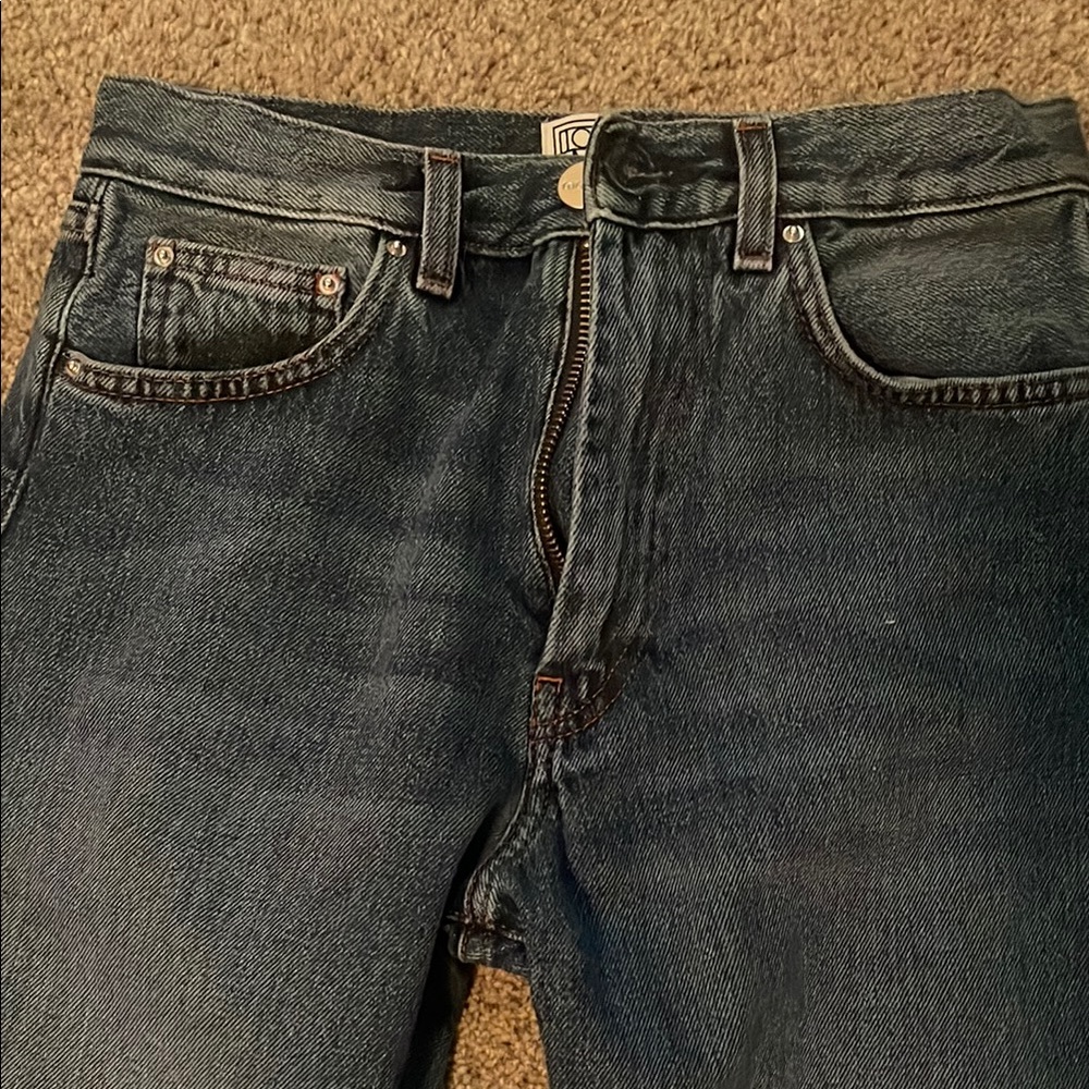 Toteme blue straight jeans size 25